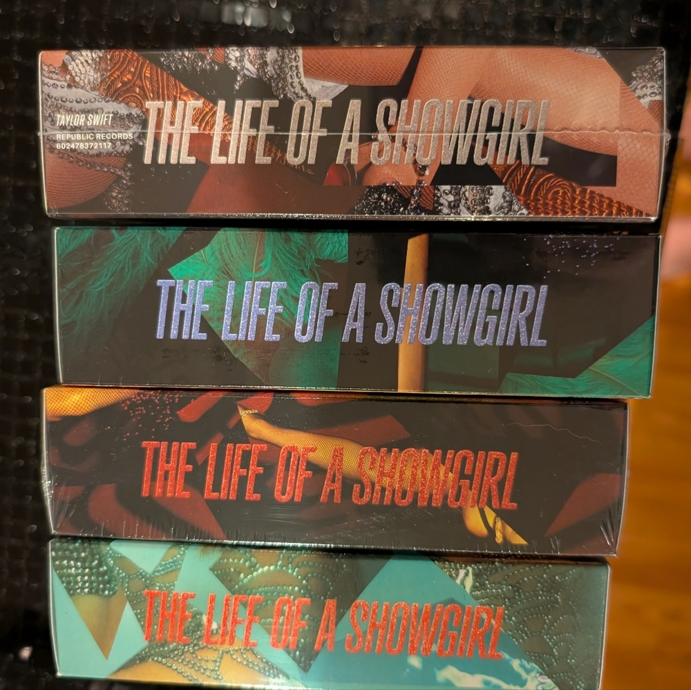 Life of a Showgirl ALL 4 CDs Unopened With charms/Necklace/Bracelet